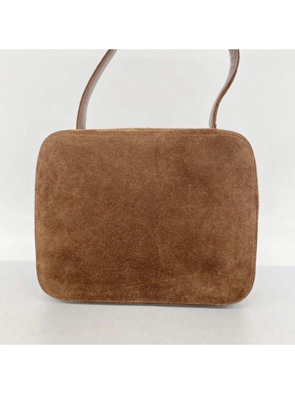 Chanel Handbag Suede Brown Silver - Picture 9 of 10